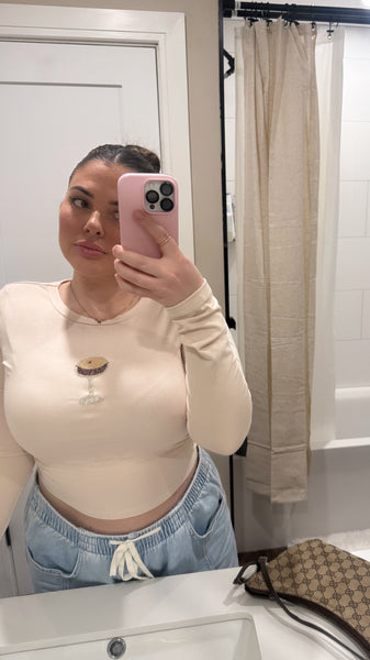 Tini Time Beaded Top (Sand)