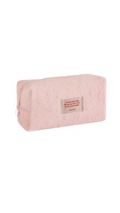 Fuzzy Cosmetic Pouch (Light Pink)