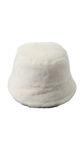 Fuzzy Bucket Hat (Off-White)