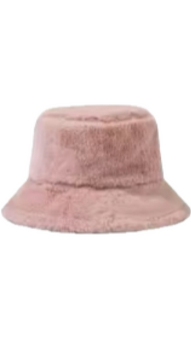 Fuzzy Bucket Hat (Pink)