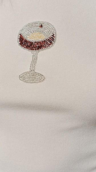 Tini Time Beaded Top (Sand)