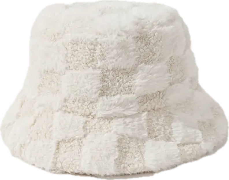 Checkered Bucket Hat (Off-White)