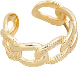 Curb Chain Link Ring (Gold)