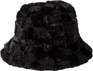 Checkered Bucket Hat (Black)