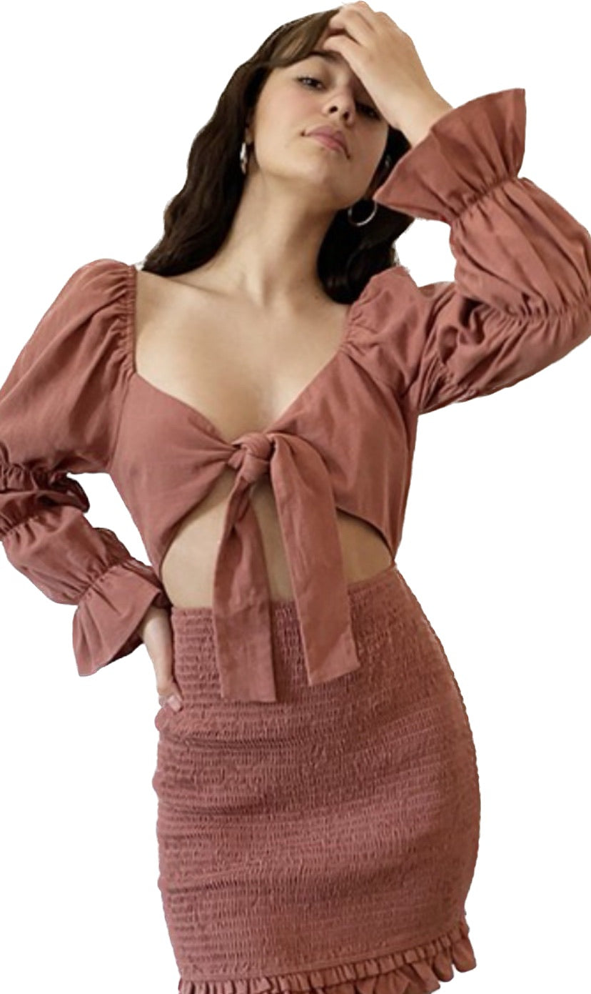Priscilla Cutout Mini Dress